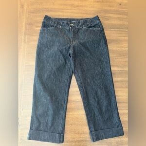 Liz Claiborne Axcess Cropped Midrise Stretch Jeans, Size 6